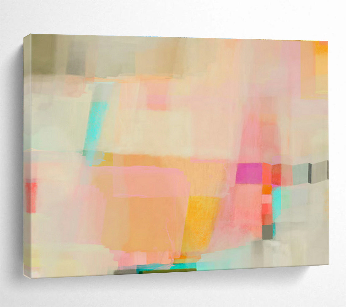 Cold Wax Medium Custom Hand-Painted Abstract Art for Gallery Exhibitions and Art Displays