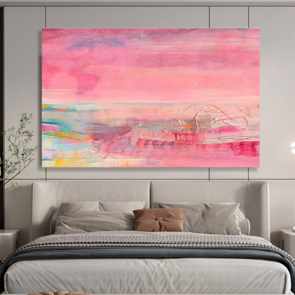 Glow-in-the-Dark Custom Hand-Painted Galaxy Abstract Art for Nurseries and Kids' Rooms