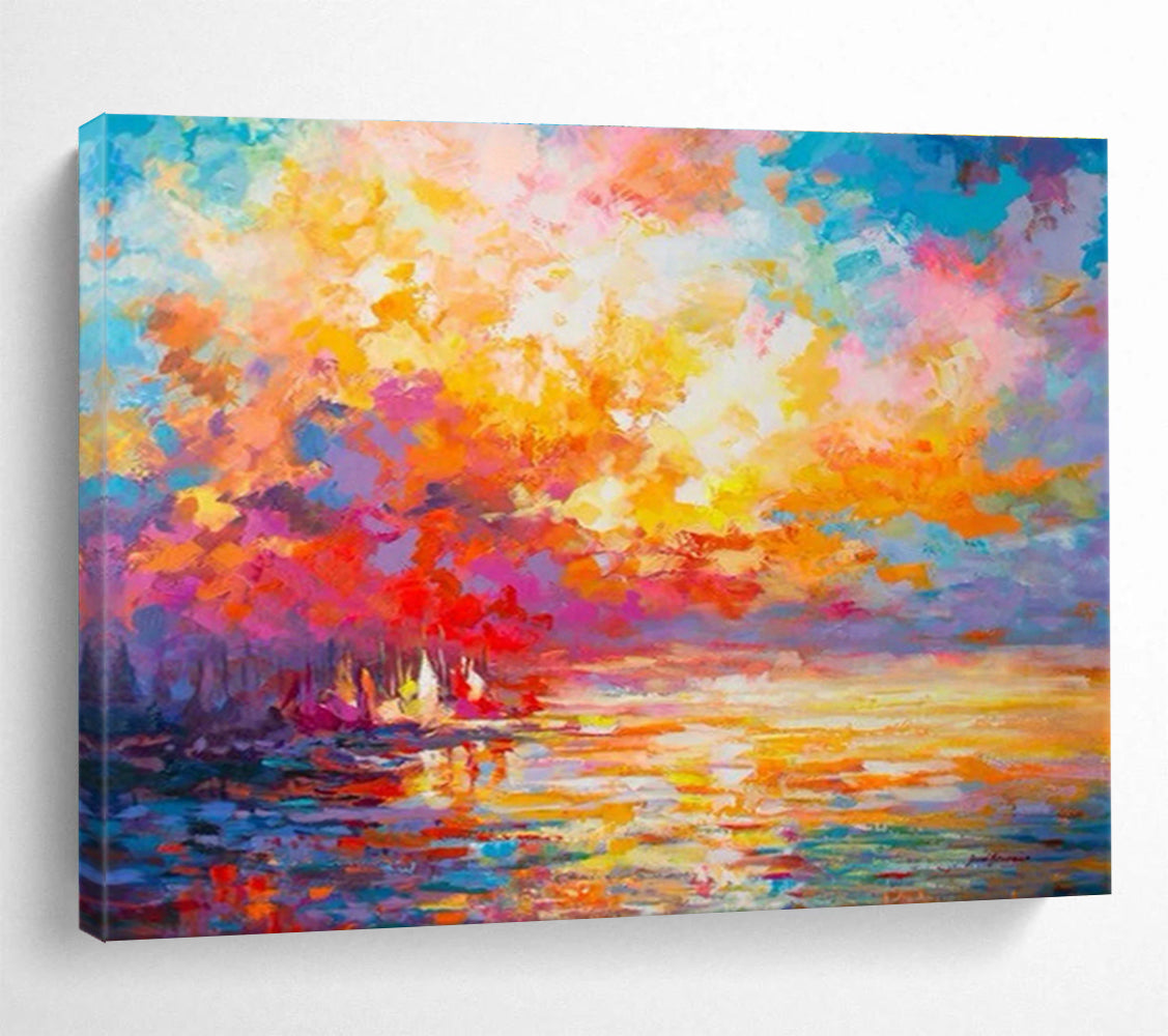 Customized Large-Scale Abstract Hand Painting for Subway Station Platform DLZ2793