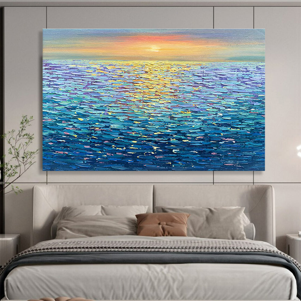Hand-Painted Large Abstract Art, Organic Shapes for Bohemian Interiors DLZ3239