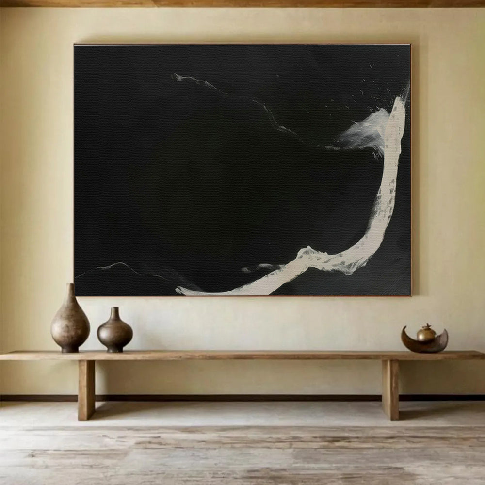 Custom-Made Giant Abstract Hand Painting for Deep-Sea Submarine Docking Bay DLZ2975
