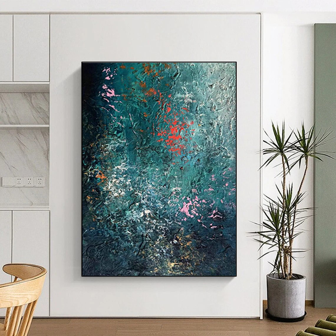 Colossal Custom Hand-Painted Abstract Art for E-Sports Arenas  DLZ0001