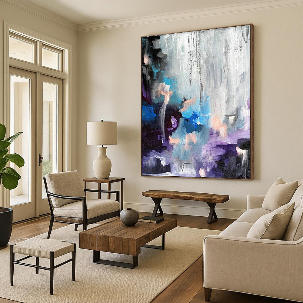 Huge Customizable Handmade Abstract Painting for DIY Craft Workshops  DLZ0069