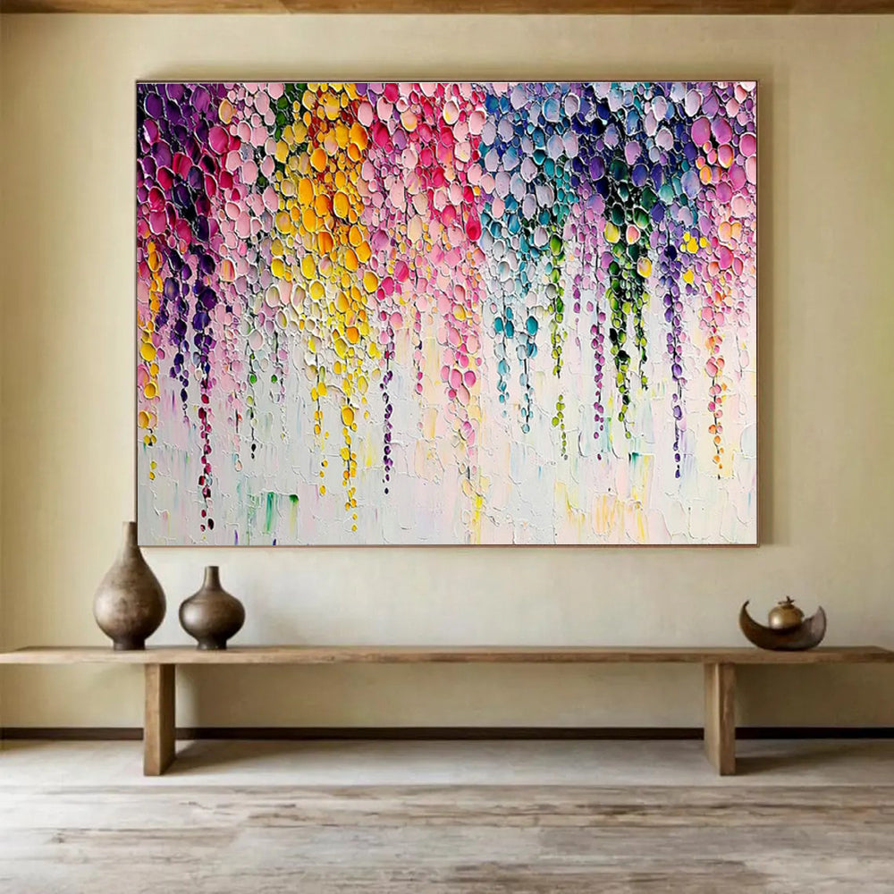 Extra Large Custom Hand-Painted Abstract Art for Sports Team Locker Rooms DLZ3289
