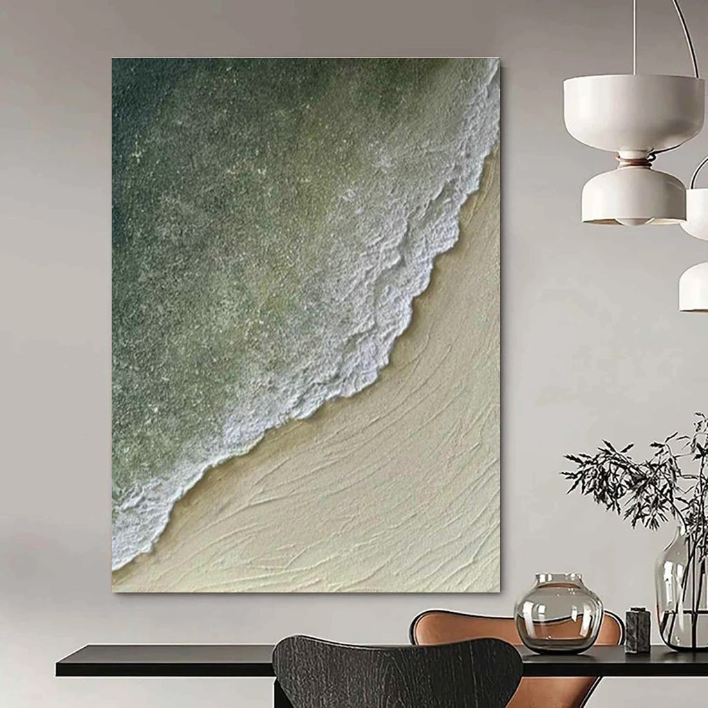 Massive Custom Hand-Painted Abstract Painting - Botanical Elegance for Orchid Conservatories  DLZ0222