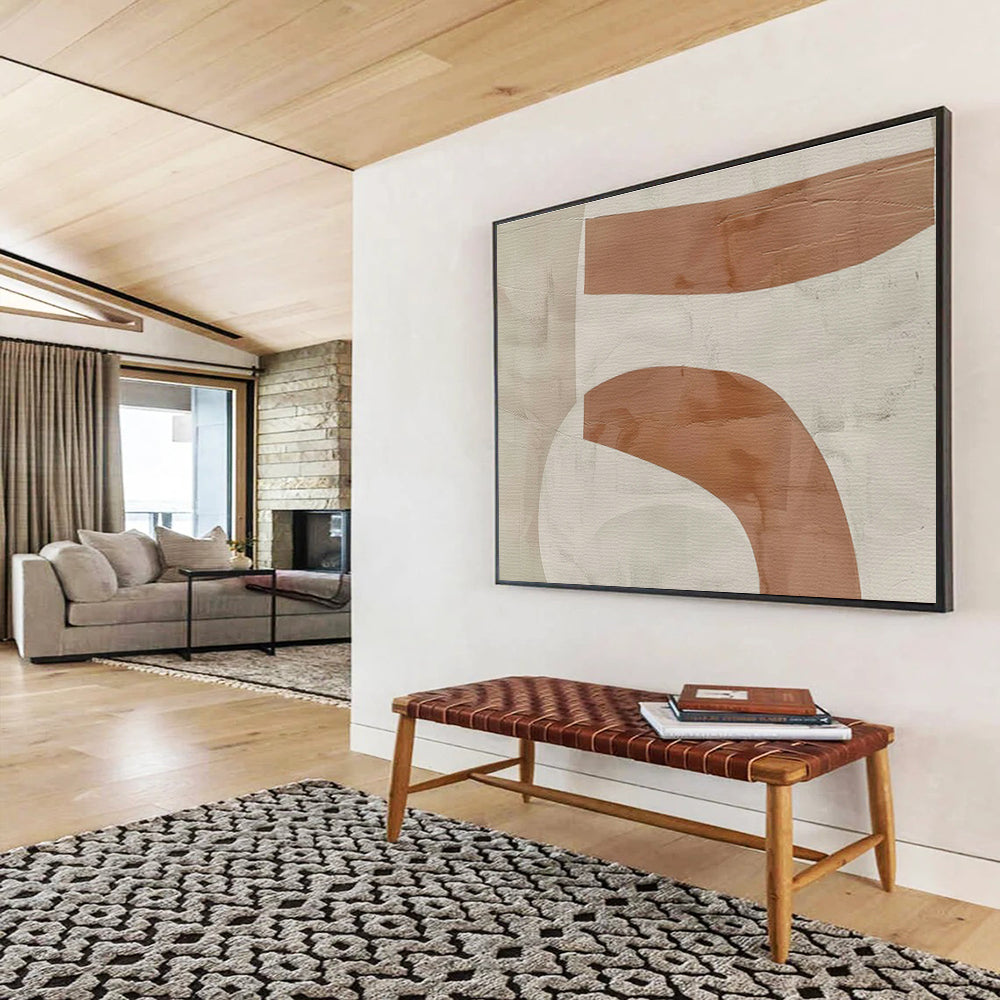 Oversized Custom Hand-Painted Abstract Art for Solar-Powered Desalination Plant DLZ2972