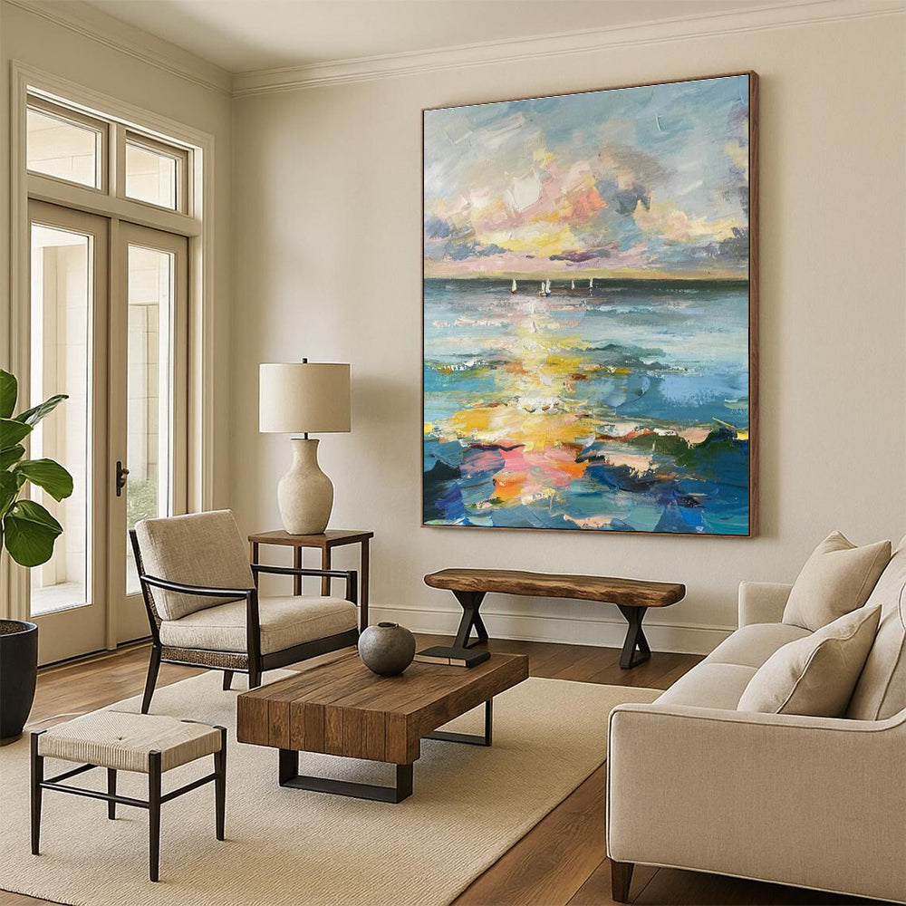 Vast Large Custom Hand-Painted Abstract Art - Gothic Dreams for Edgar Allan Poe Literary Cafes  DLZ0338