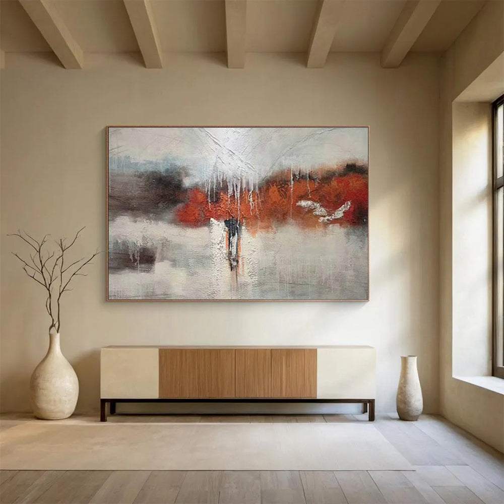 Custom-Made Giant Abstract Hand Painting for Bedroom DLZ2683