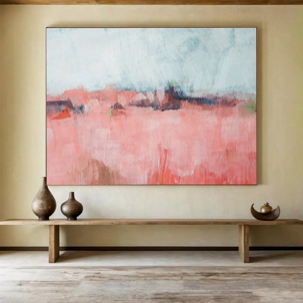 Oversized Custom Abstract Hand Painting for Railway Maintenance Workshop DLZ2800