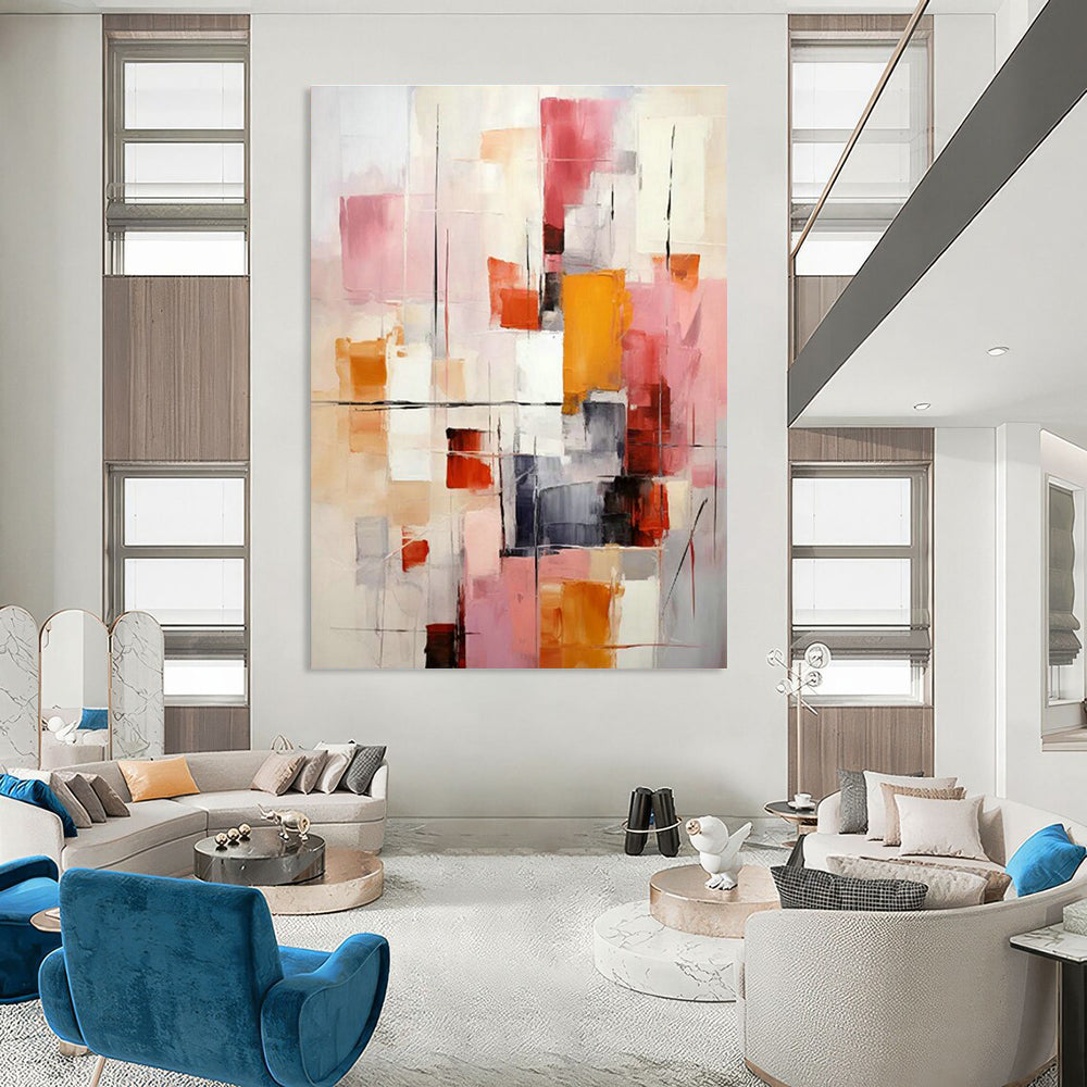 Gigantic Custom Hand-Painted Abstract Art - Historical Splendor for Imperial Palace Museums  DLZ0287