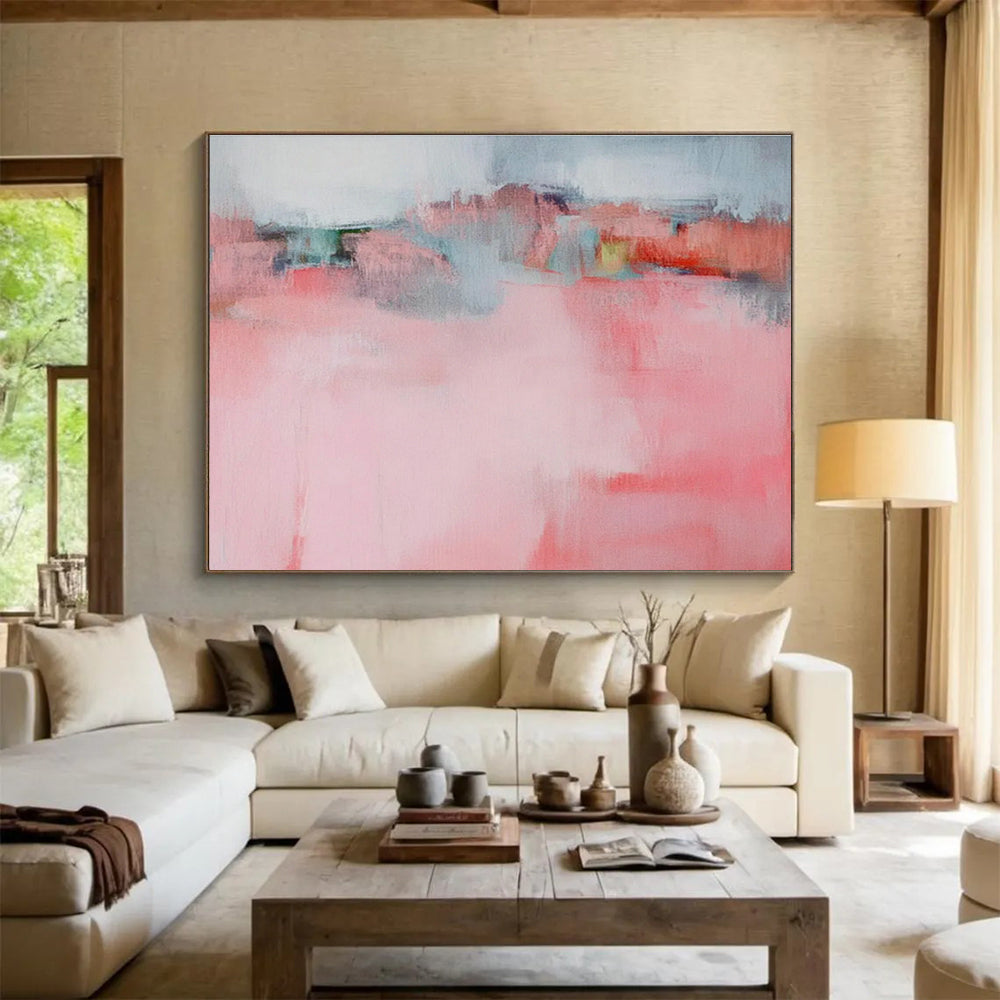 Custom-Made Giant Abstract Hand Painting for Virtual Production Studio Backlot DLZ2871