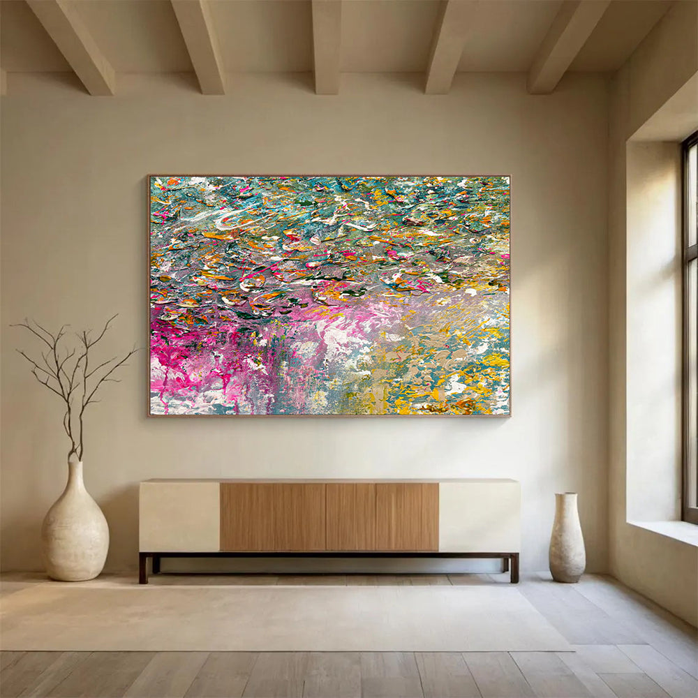 Massive Customizable Handmade Abstract Wall Art for Historical Mansion Event Spaces DLZ3304