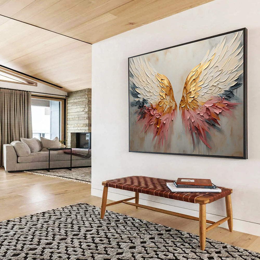 Big Hand-Painted Abstract Art, Australian Aboriginal-inspired for Rustic Interiors DLZ3247