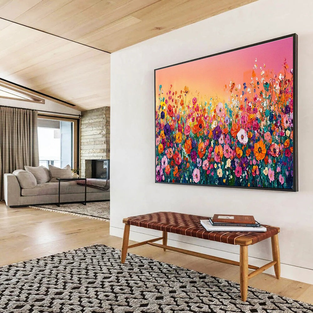 Customized Large Abstract Hand Painting for Underwater Noise Mitigation Technology Development Lab DLZ3064