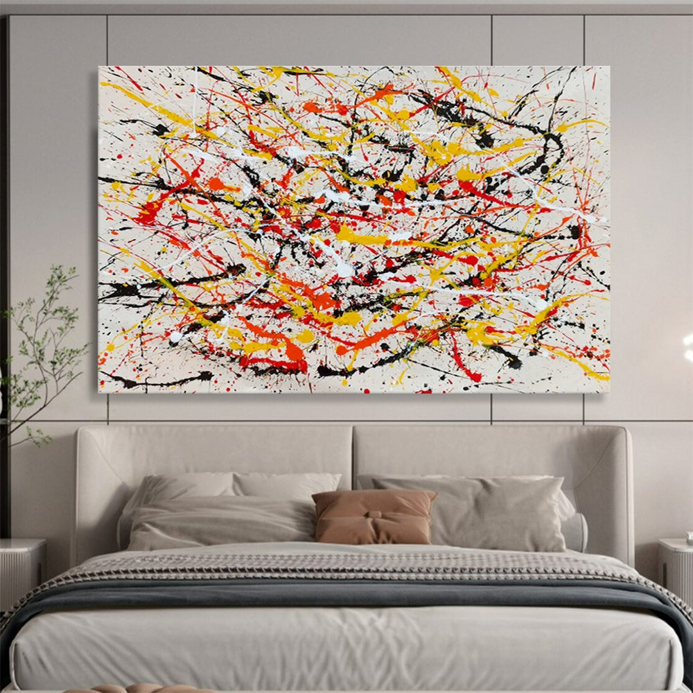 Custom Giant Abstract Hand Painting for Club DLZ2687