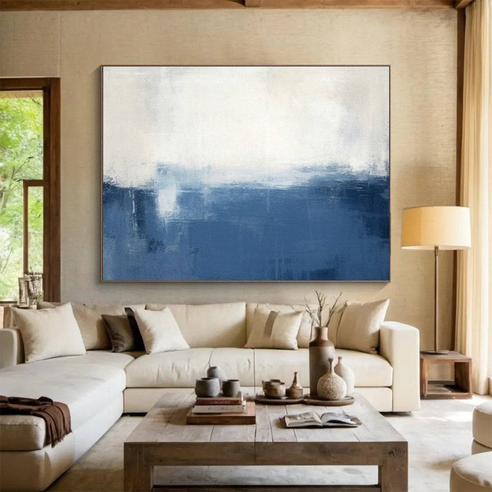 Custom-Made Quantum Cryptography Satellite Constellation Control Room Large Abstract Hand Painting DLZ2650
