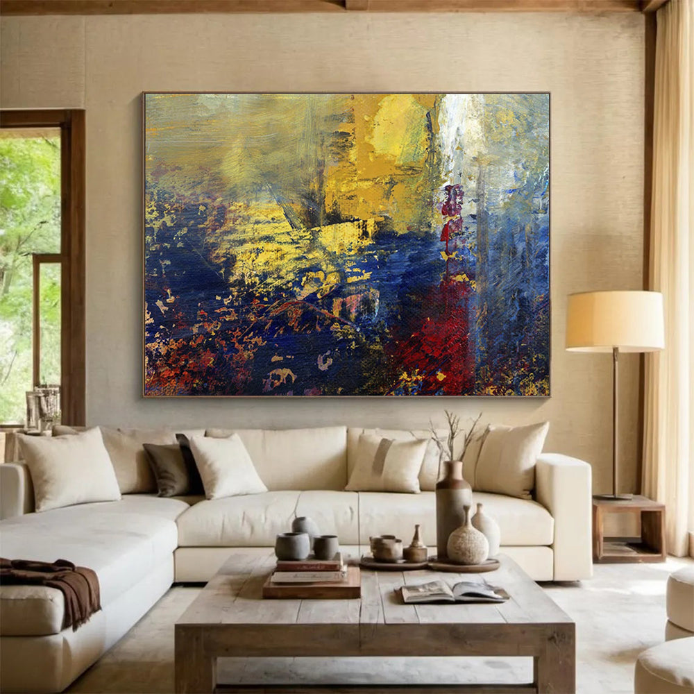 Tailored High-Altitude Wind Energy Farm Giant Abstract Hand Painting DLZ2577