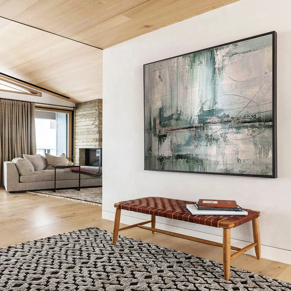 Customizable Lunar Colony Habitation Module Abstract Hand Painting DLZ2562