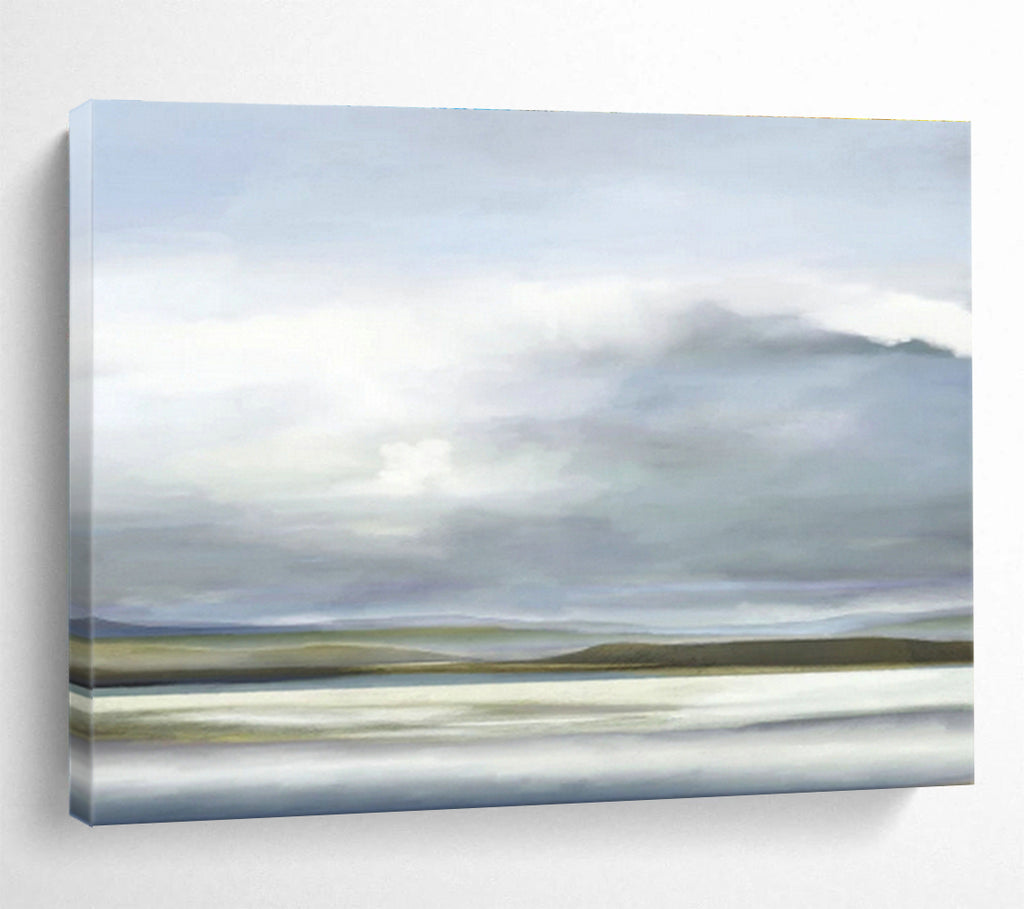 Customized Large-Scale Abstract Hand Painting for Co - working Space DLZ2744