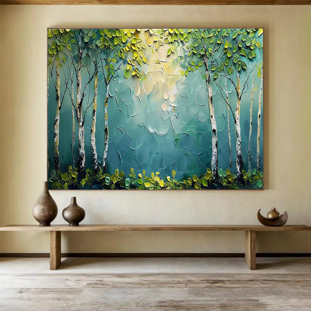 Large Custom Abstract Hand-Painted Art for Underwater Archaeological Artifact Surface Micro - structure Analysis Laboratory DLZ3212