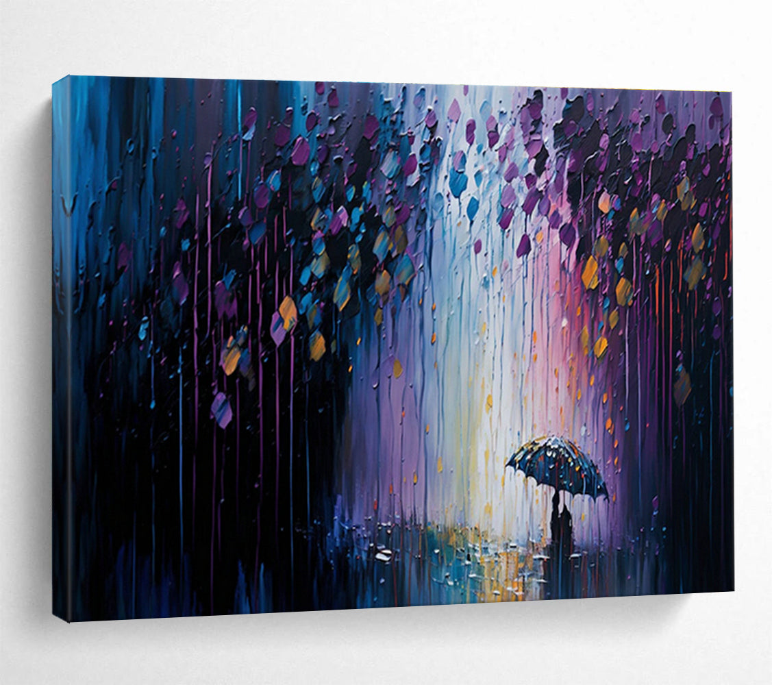 Oversized Custom Hand-Painted Abstract Art for Banquet Halls DLZ3260