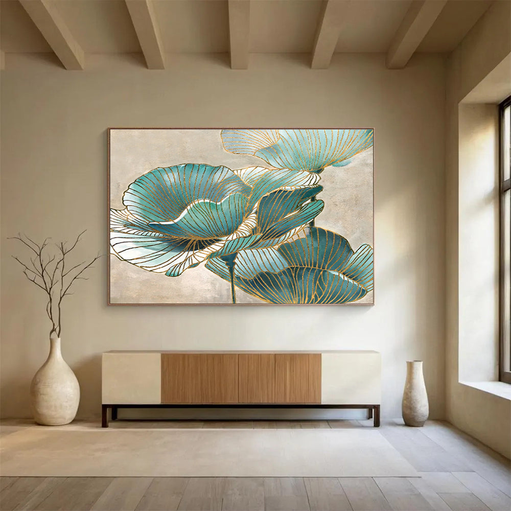 Oversized Custom Hand-Painted Abstract Art for Urban Gondola Terminal DLZ2812
