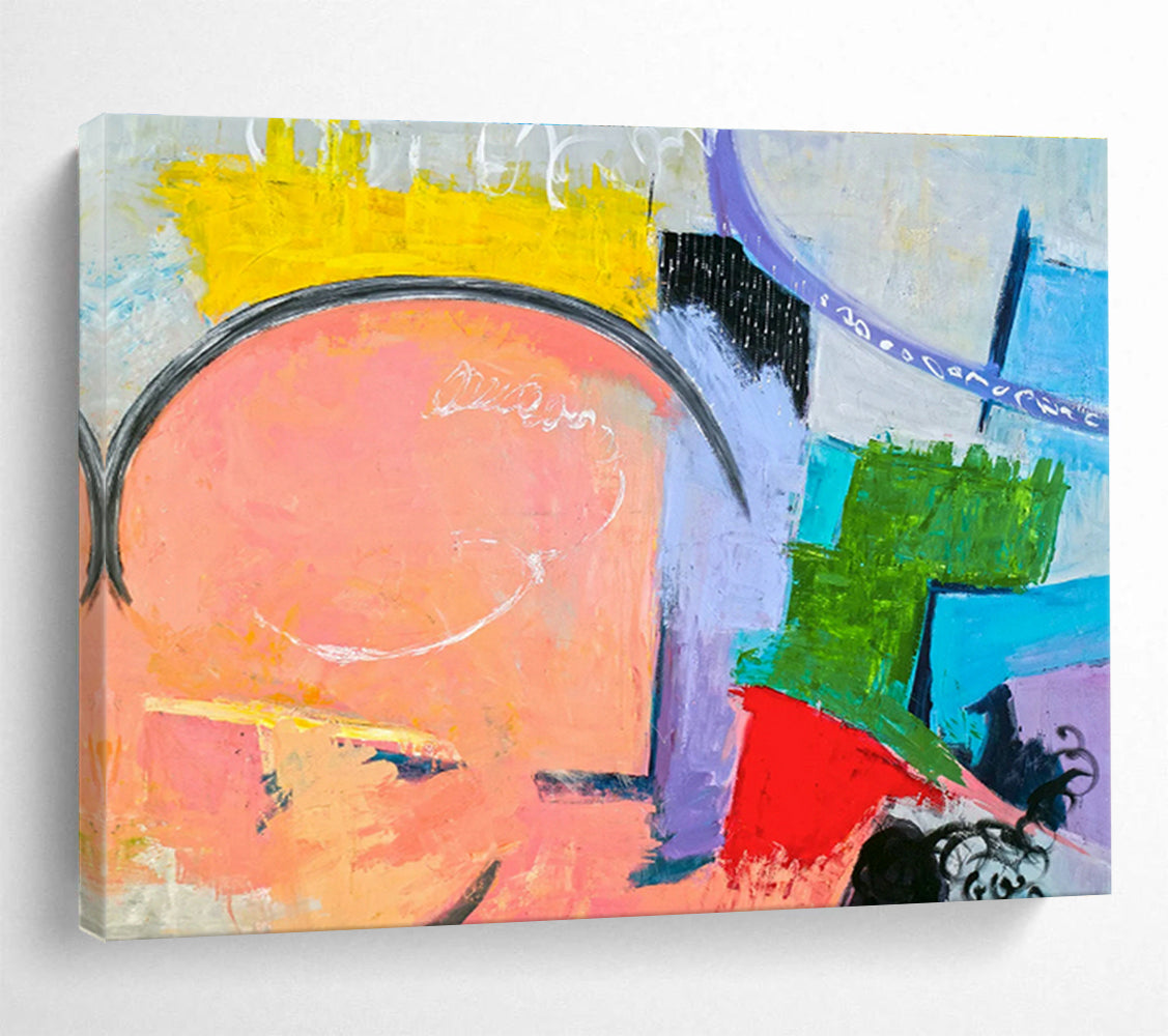 Customized Large Abstract Hand Painting for Arctic Offshore Oil Rig Living Quarters DLZ2944