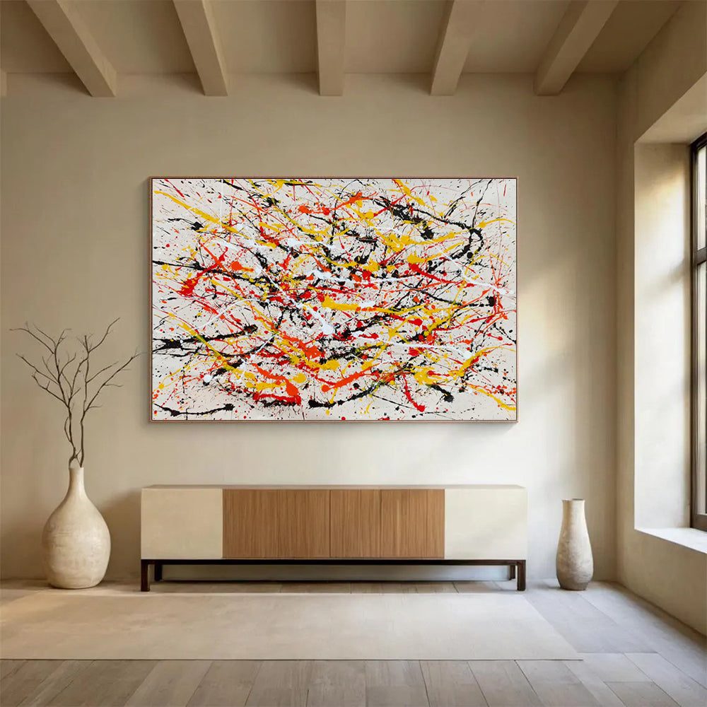 Custom Giant Abstract Hand Painting for Club DLZ2687