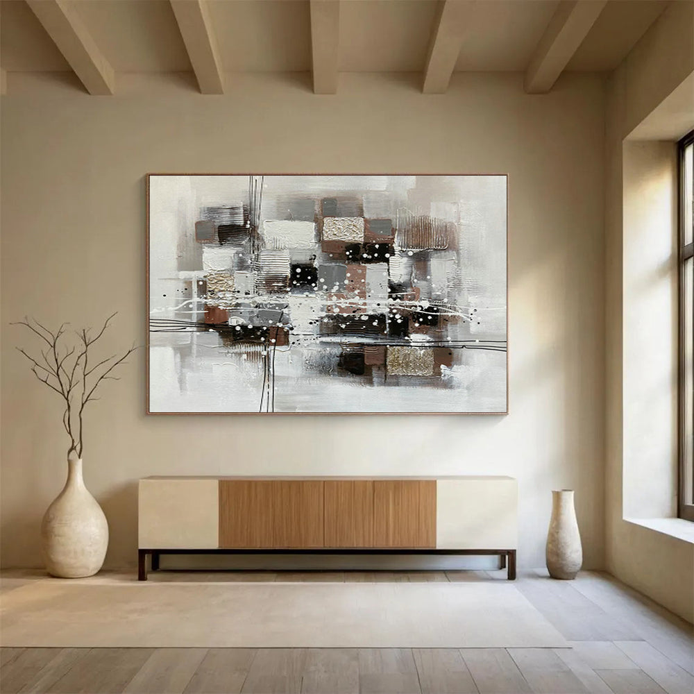 Custom Giant Abstract Hand Painting for Funeral Home DLZ2738