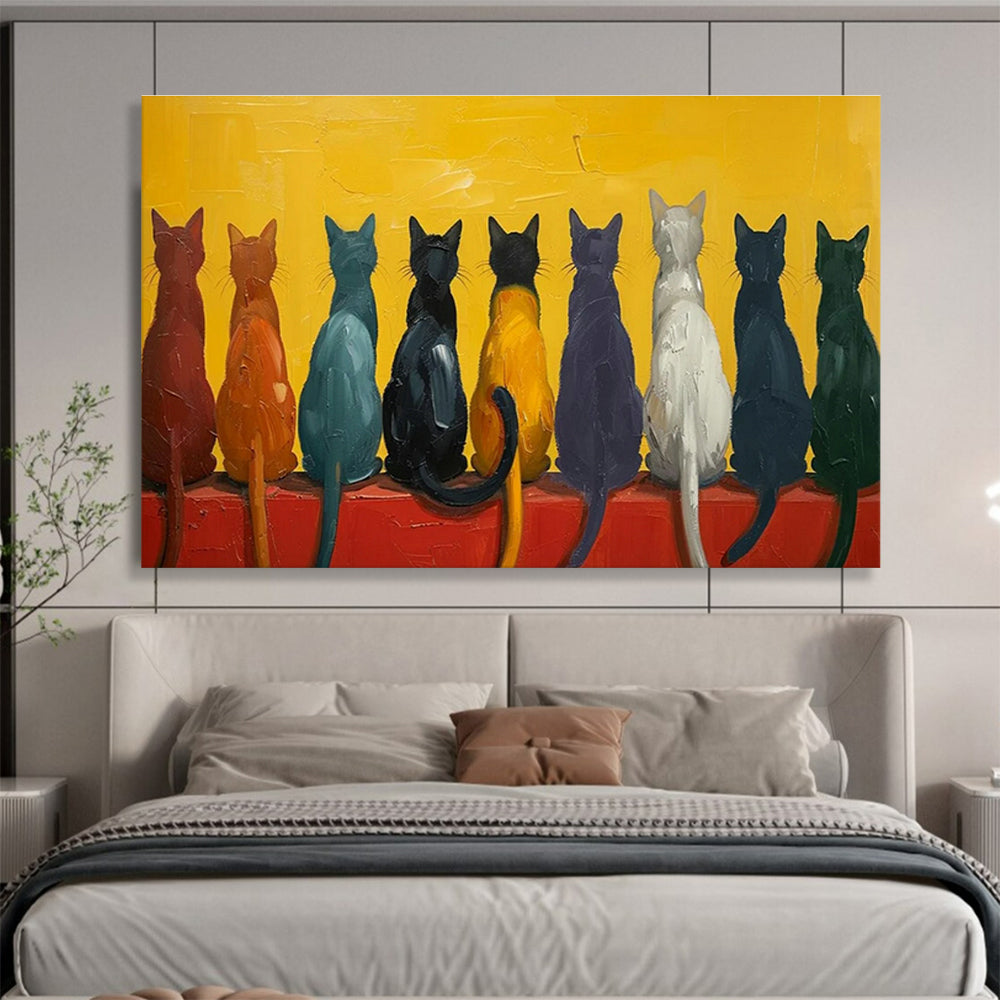 Oversized Handmade Abstract Canvas Painting, Modern Art for Bedroom Decor DLZ3222