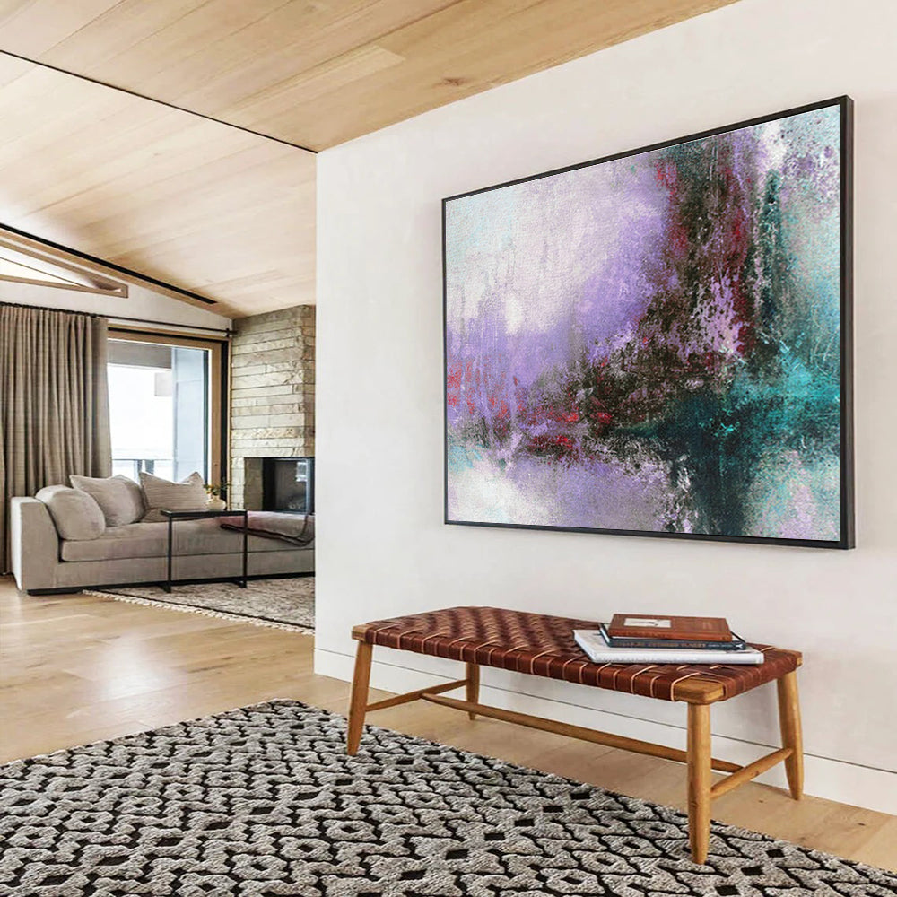 Oversized Custom Abstract Hand Painting for Rehabilitation Hospital Gym DLZ2764