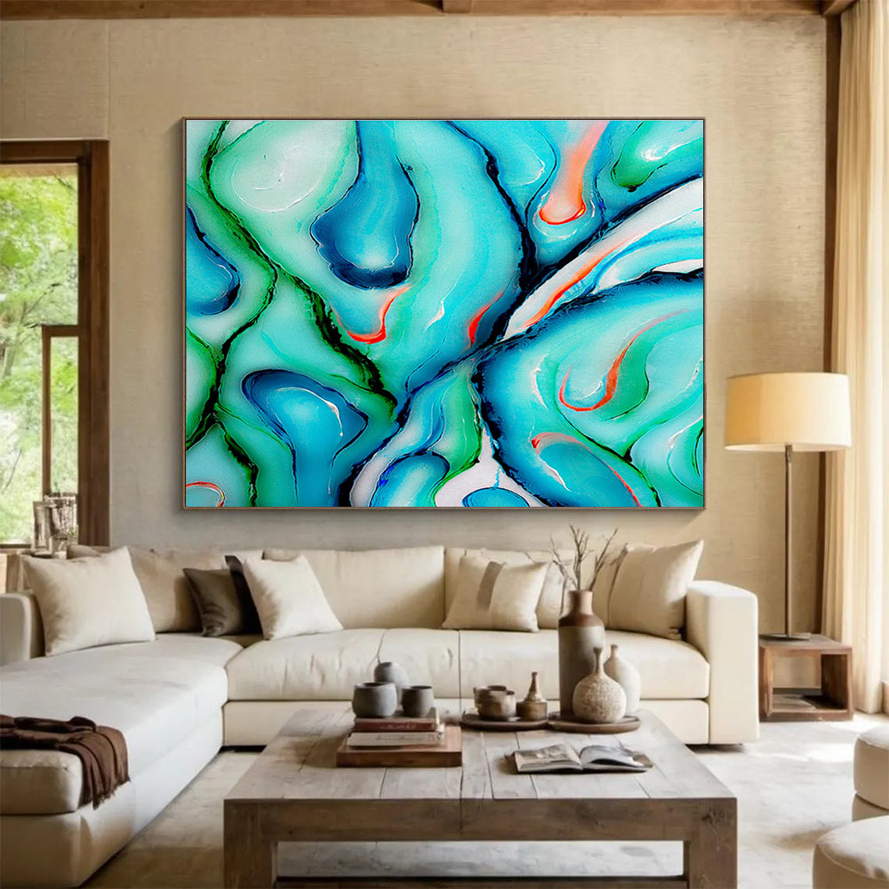 Big Custom Hand-Painted Abstract Artwork for Comic Con Event Halls DLZ3301