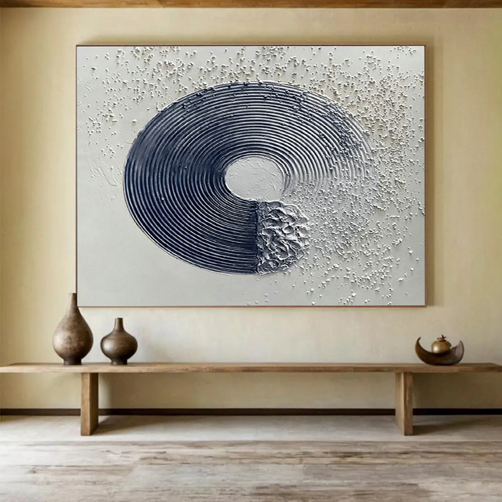 Tailored High-Speed Maglev Train Maintenance Facility Giant Abstract Hand Painting DLZ2595