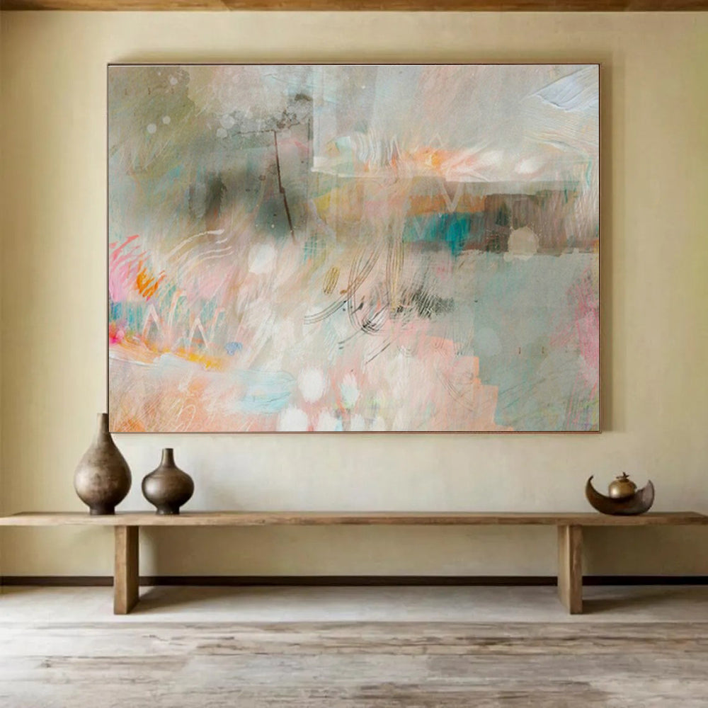 Tailored Hyperloop Pod Manufacturing Facility Giant Abstract Hand Painting DLZ2587