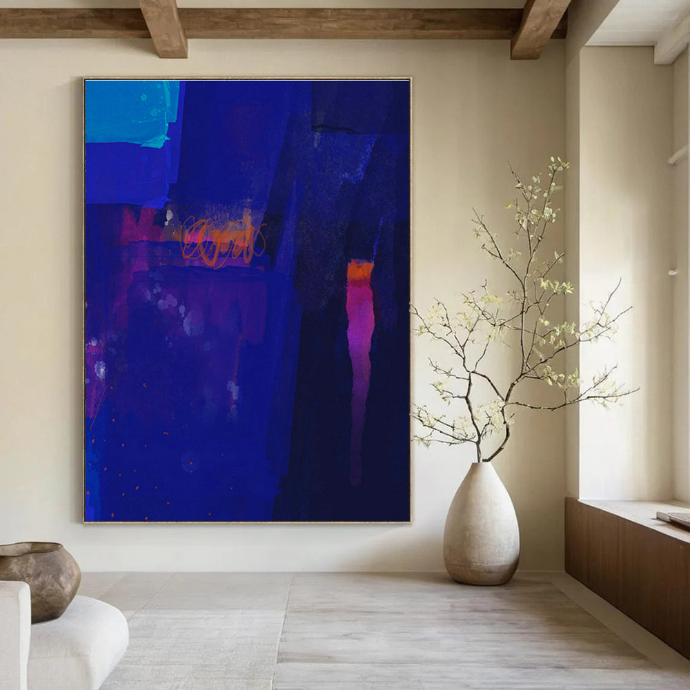 Monstrous Customizable Handmade Abstract Canvas for Urban Exploration Themed Bars  DLZ0090