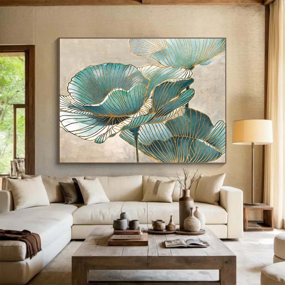 Oversized Custom Hand-Painted Abstract Art for Urban Gondola Terminal DLZ2812
