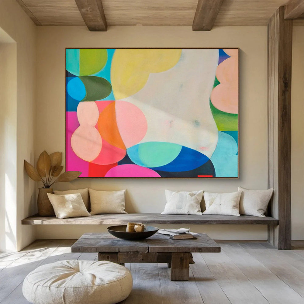 Holographic Foil Custom Hand-Painted Abstract for Retail Store Windows