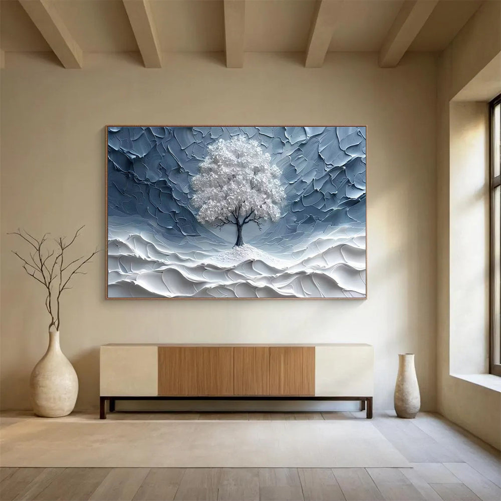 Custom Giant Abstract Hand Painting for Vertical Urban Farming Automated Plant Pollination System Development Lab DLZ3213