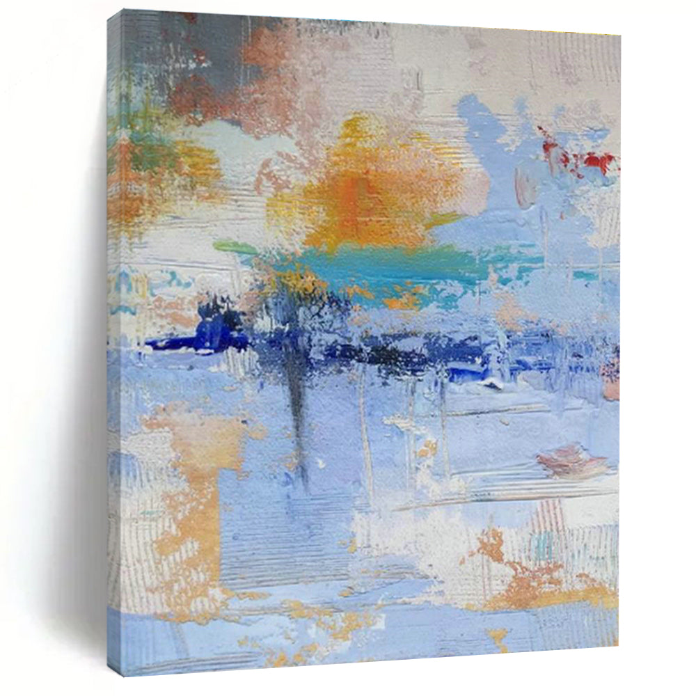 Massive Custom Hand-Painted Abstract Canvas - Creative Inspirations for Advertising Agencies’ Brainstorming Rooms  DLZ0337