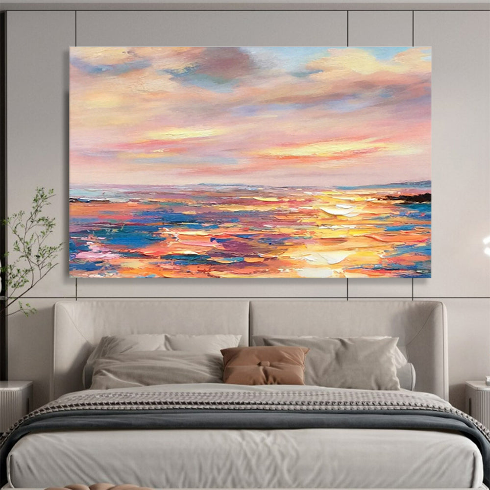 Custom-Made Music Room Large Abstract Hand Painting