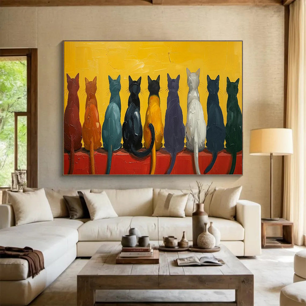 Oversized Handmade Abstract Canvas Painting, Modern Art for Bedroom Decor DLZ3222
