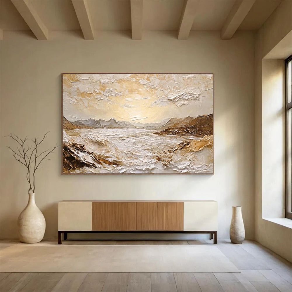 Large-Size Custom Abstract Hand Painting for Urban Farm Aquaponics System Control Room DLZ2842