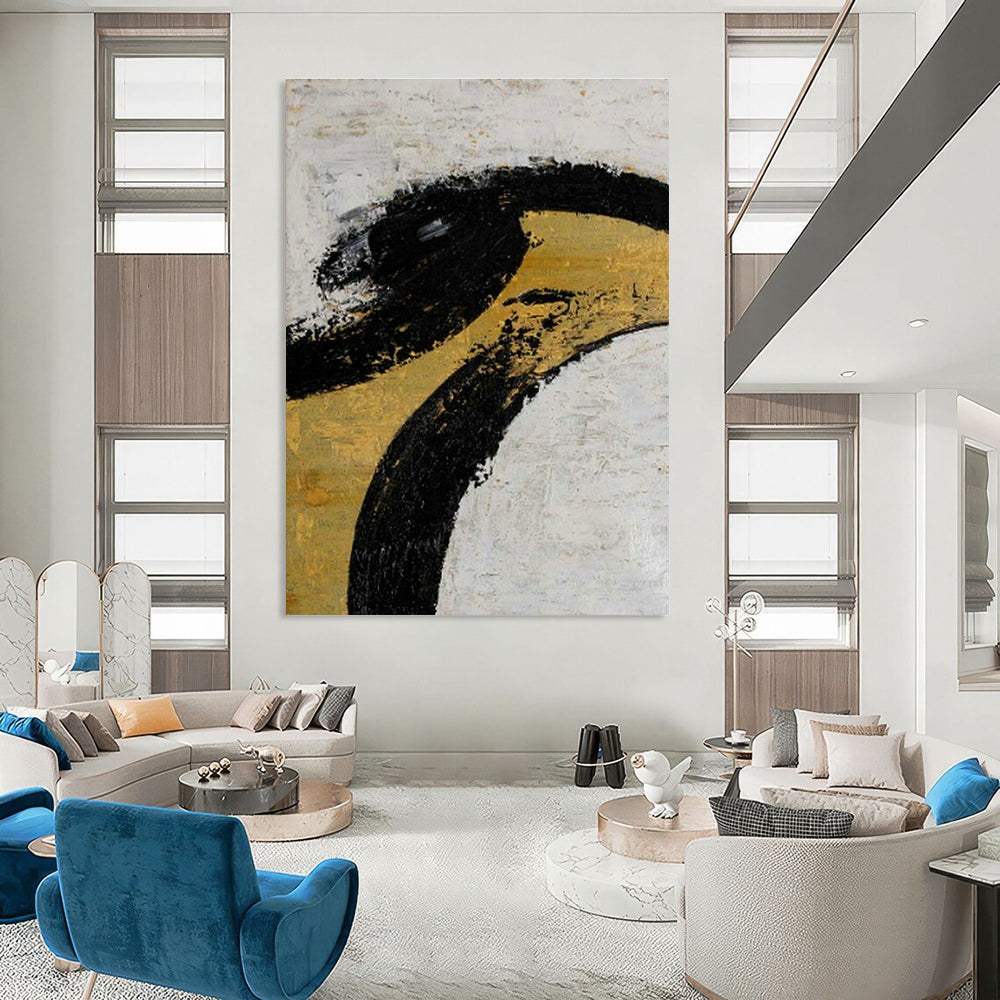 Oversized Customizable Handmade Abstract Canvas for Traditional Calligraphy Schools  DLZ0039