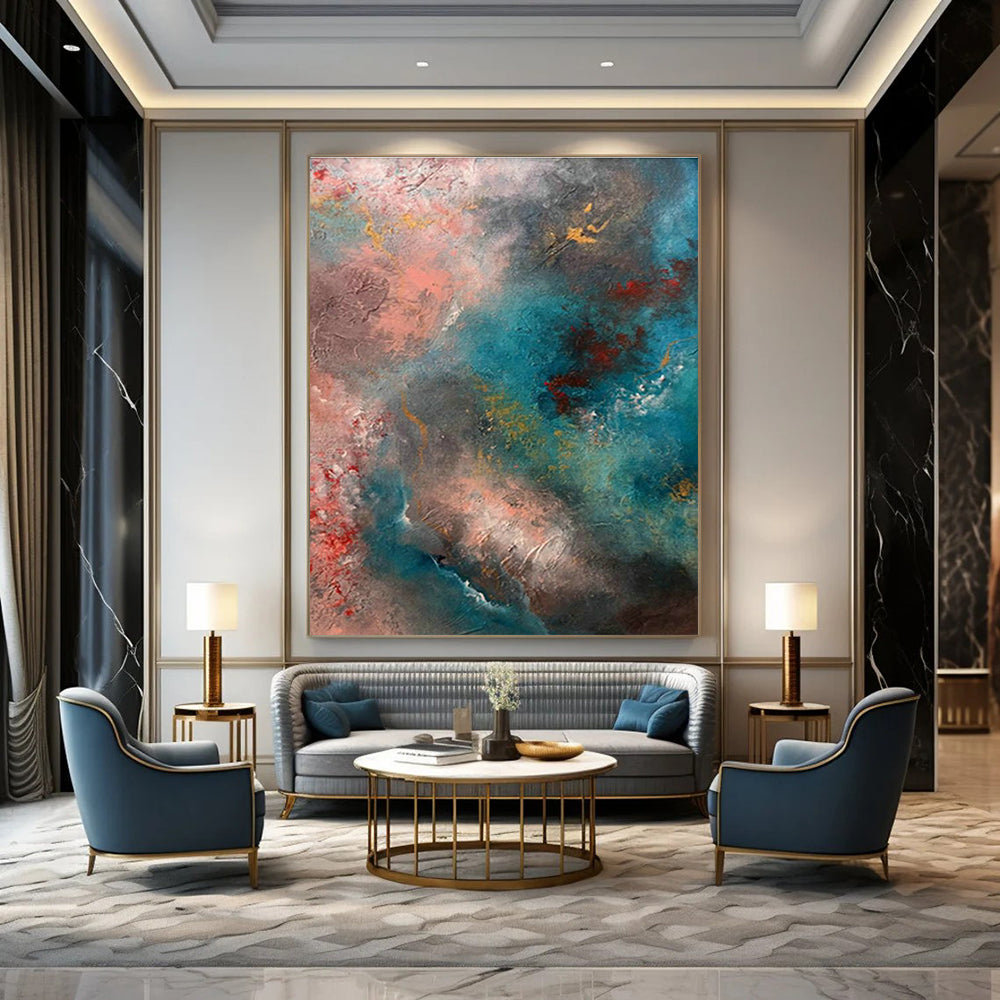 Huge Customizable Handmade Abstract Wall Art for Traditional Argentine Tango Dance Halls  DLZ0053