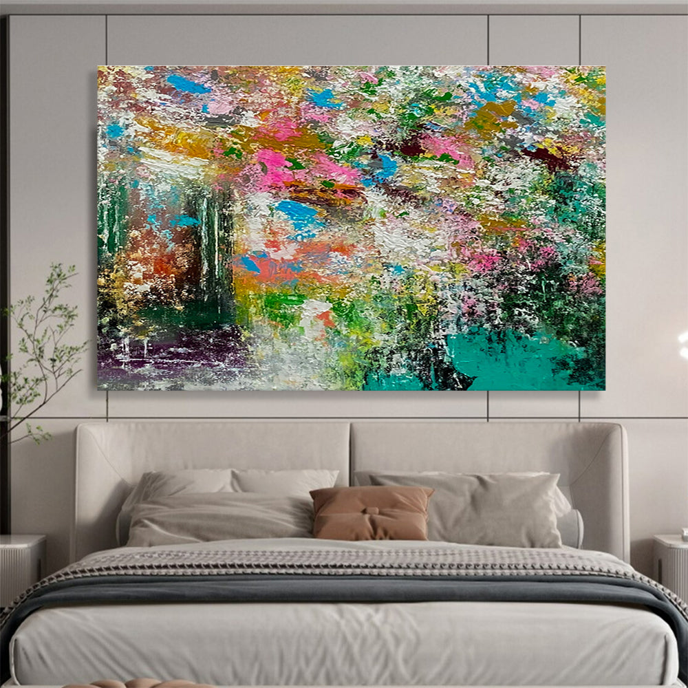 Extra Large Custom Hand-Painted Abstract Canvas for Fashion Design Studios DLZ3303
