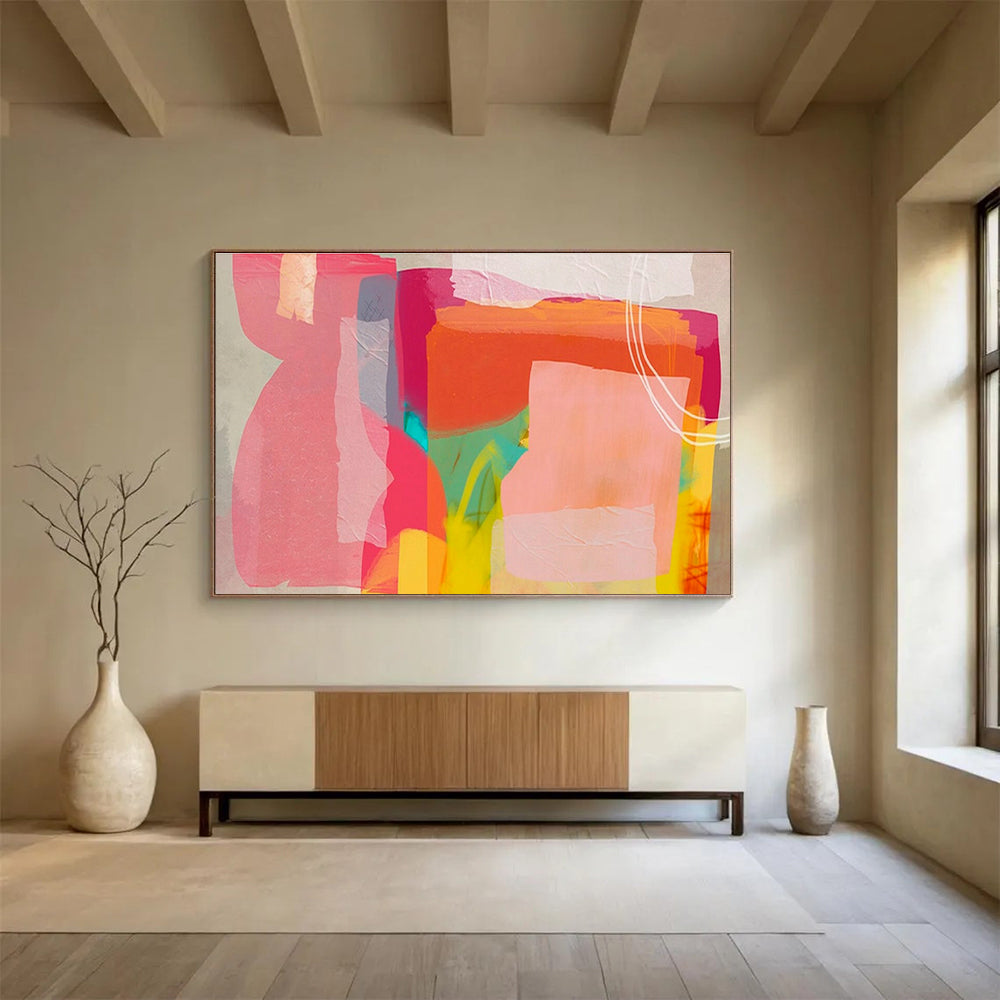 Bespoke Underwater Renewable Energy Farm Oversized Abstract Hand-Painted Mural DLZ2585