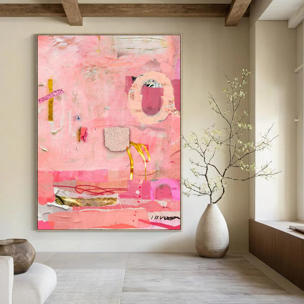Huge Customizable Handmade Abstract Wall Art for Organic Winery Tasting Rooms  DLZ0087