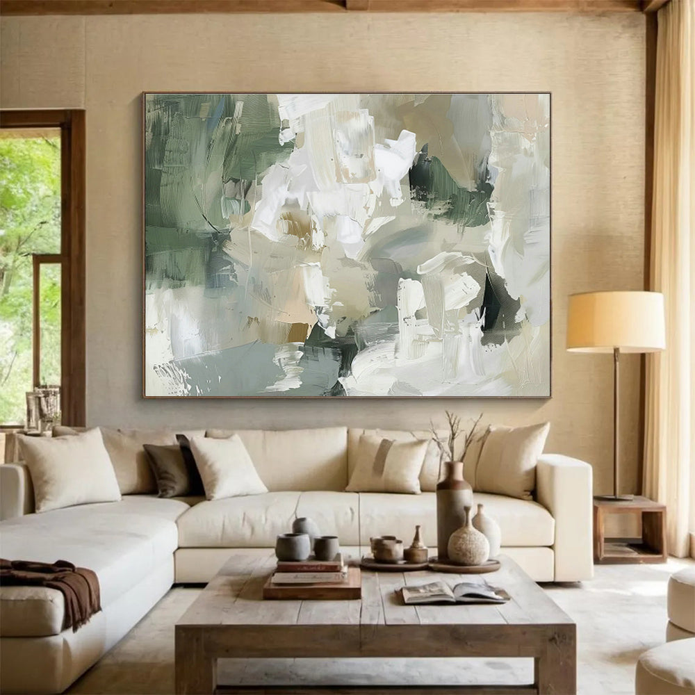 Dynamic Drip Texture Custom Hand-Painted Canvas Art in Industrial Style for Loft Interiors