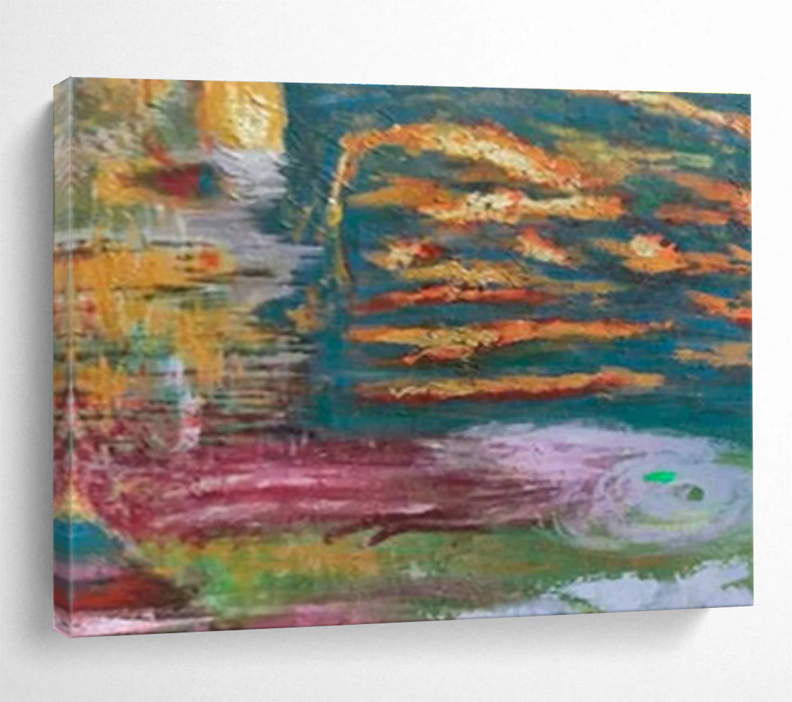 Oversized Custom Hand-Painted Abstract Art for Jewelry Store DLZ2755