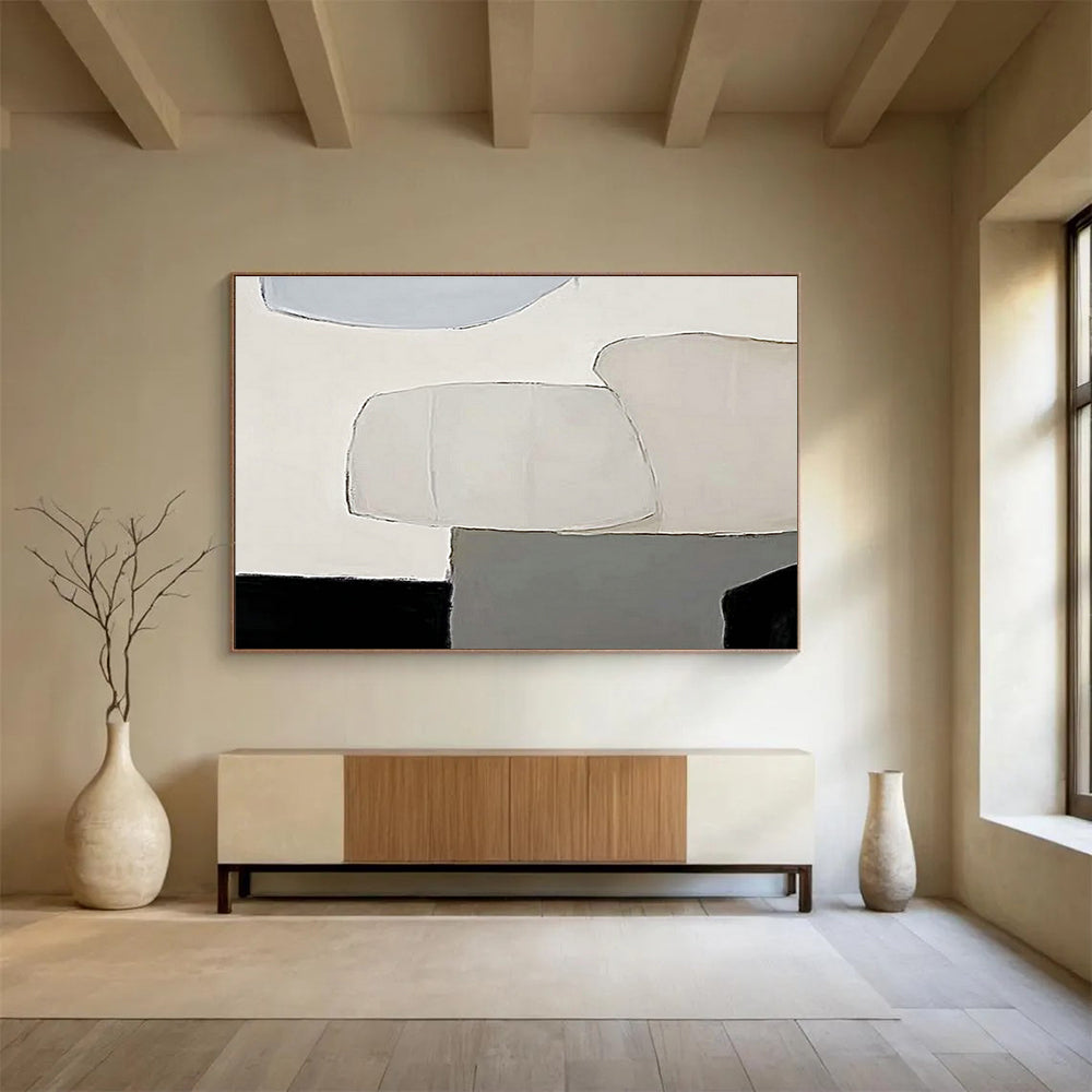 Oversized Custom Hand-Painted Abstract Art for High-Altitude Weather Balloon Launch Complex DLZ2981